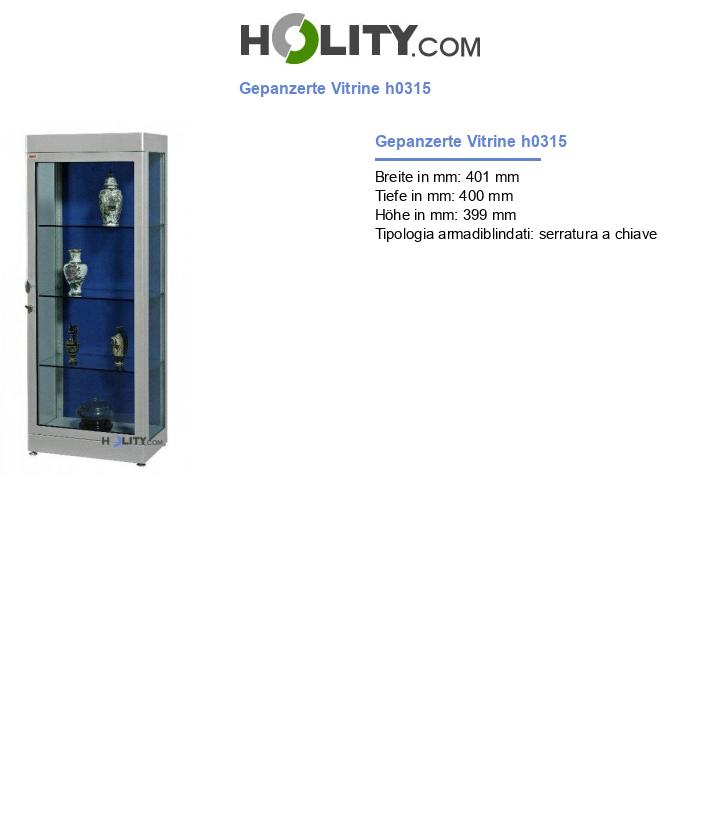 Gepanzerte Vitrine h0315