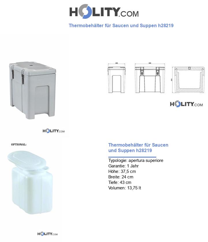 Thermobehälter für Saucen und Suppen h28219