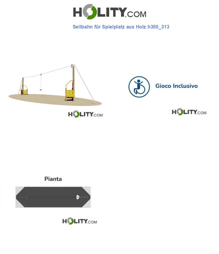 Seilbahn für Spielplatz aus Holz h350_313