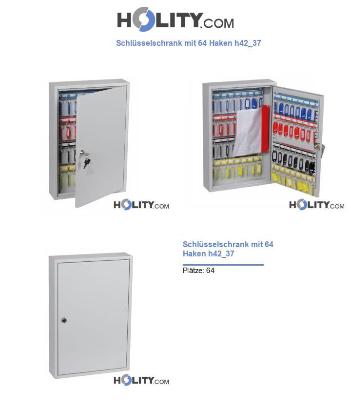 Schlüsselschrank mit 64 Haken h42_37