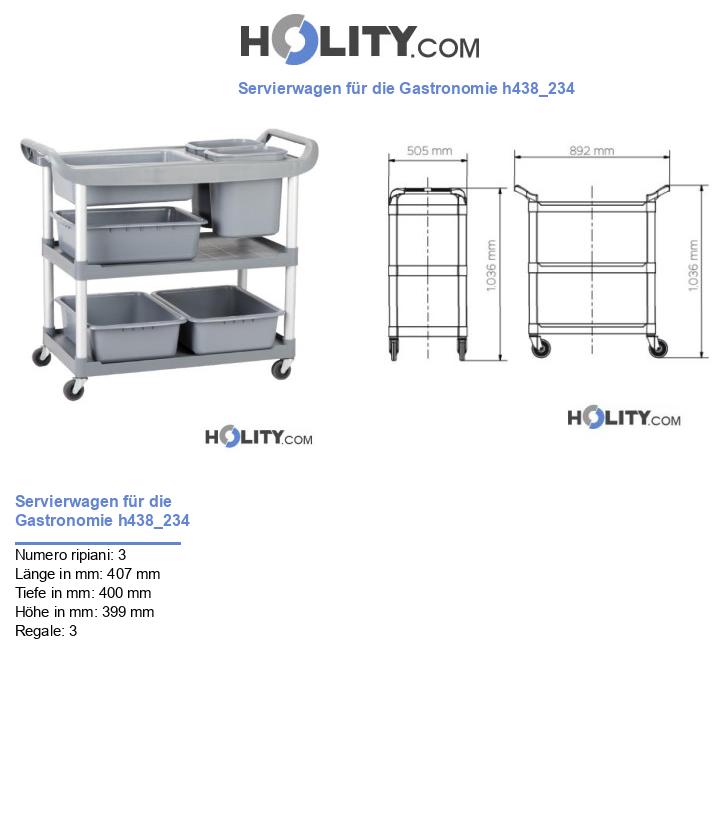 Servierwagen für die Gastronomie h438_234