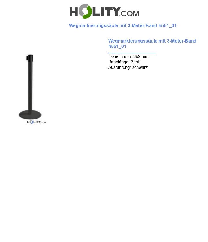 Wegmarkierungssäule mit 3-Meter-Band h551_01