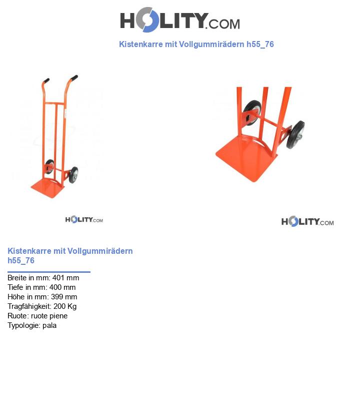 Kistenkarre mit Vollgummirädern h55_76