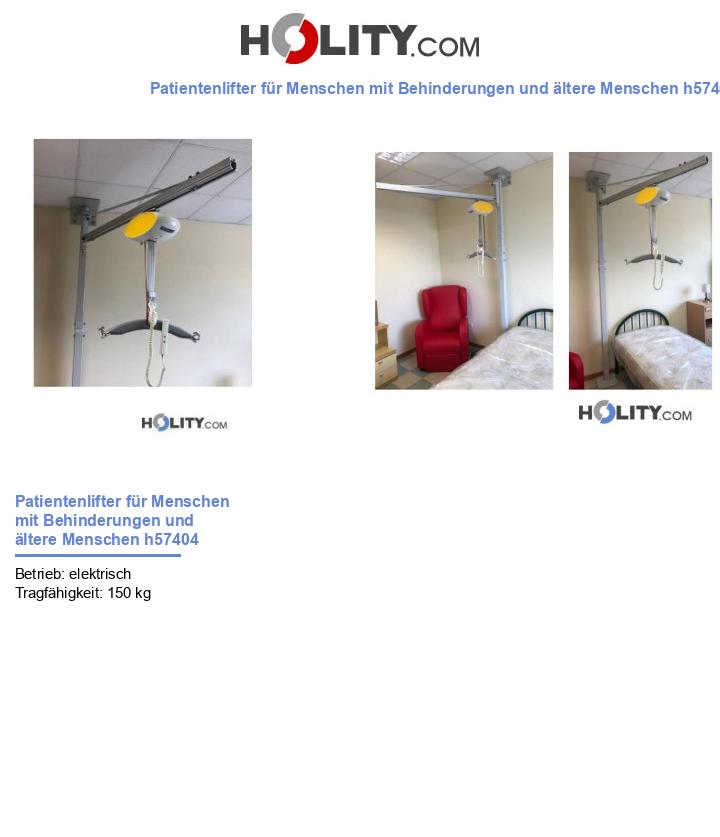 Patientenlifter für Menschen mit Behinderungen und ältere Menschen h57404