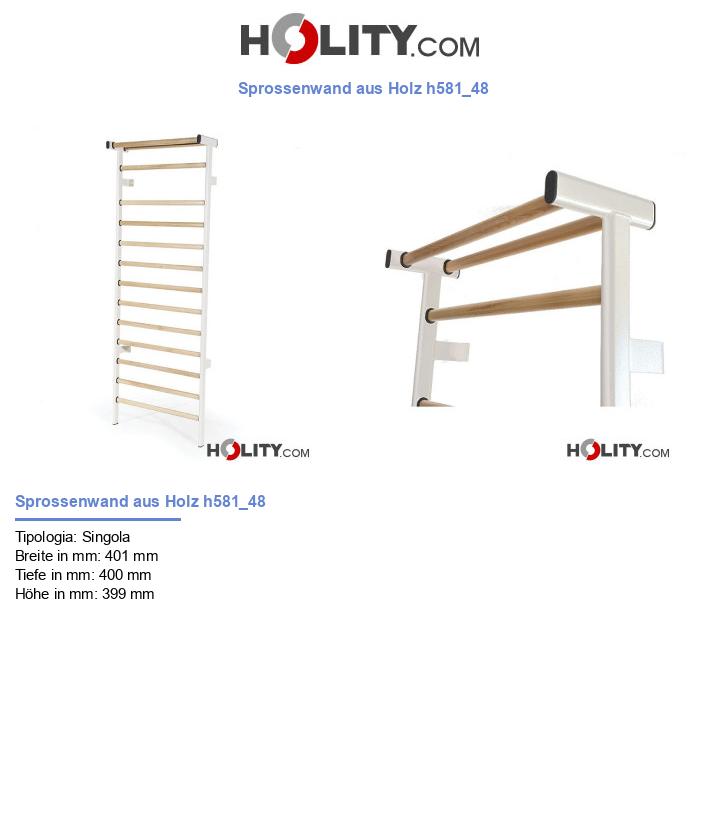 Sprossenwand aus Holz h581_48