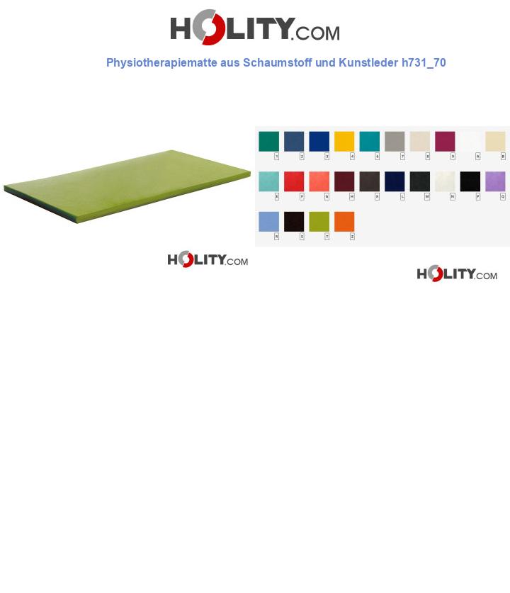 Physiotherapiematte aus Schaumstoff und Kunstleder h731_70