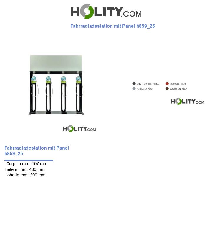 Fahrradladestation mit Panel h859_25