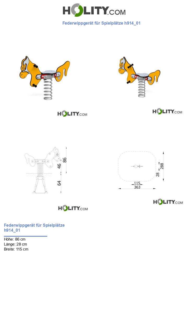 Federwippgerät für Spielplätze h914_01