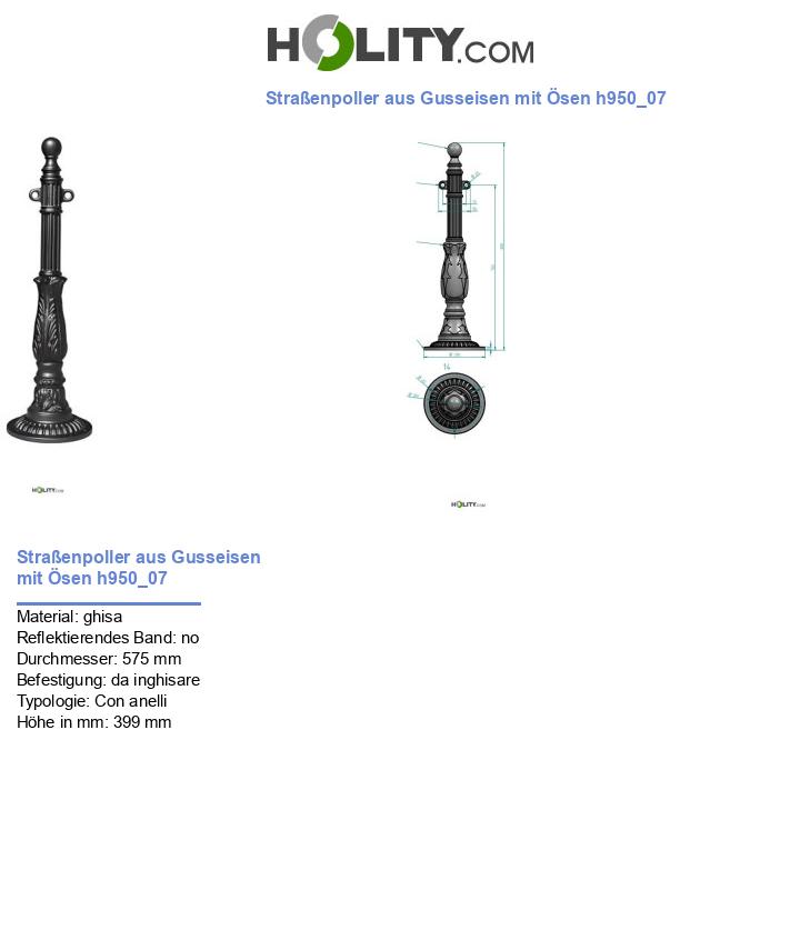 Straßenpoller aus Gusseisen mit Ösen h950_07